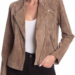 Suede Moto Jacket